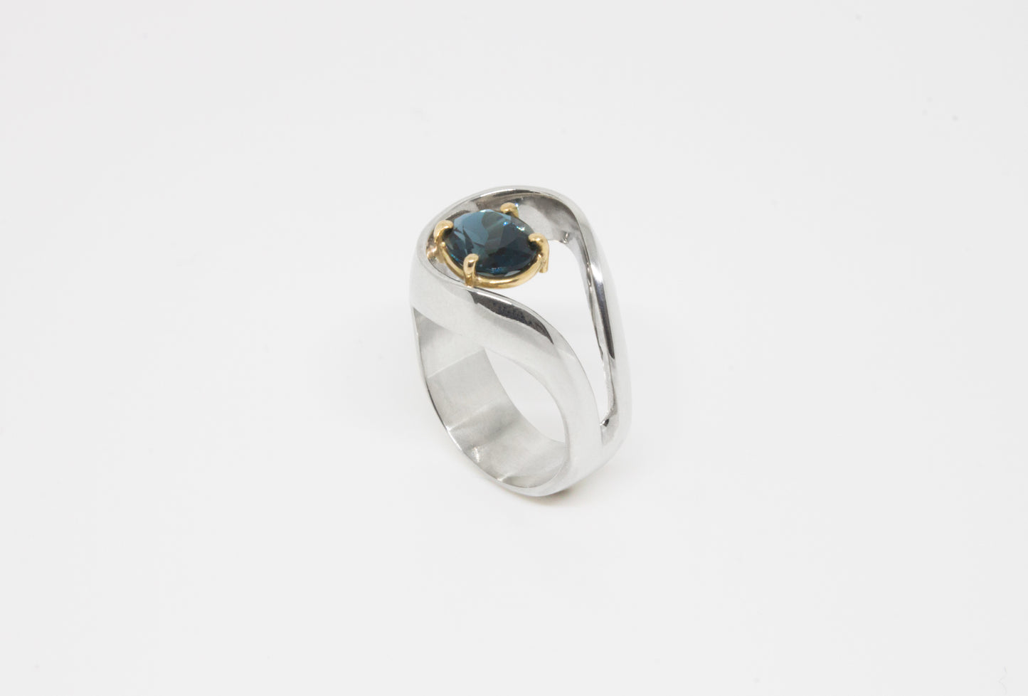 Loop Ring + London Blue Topaz