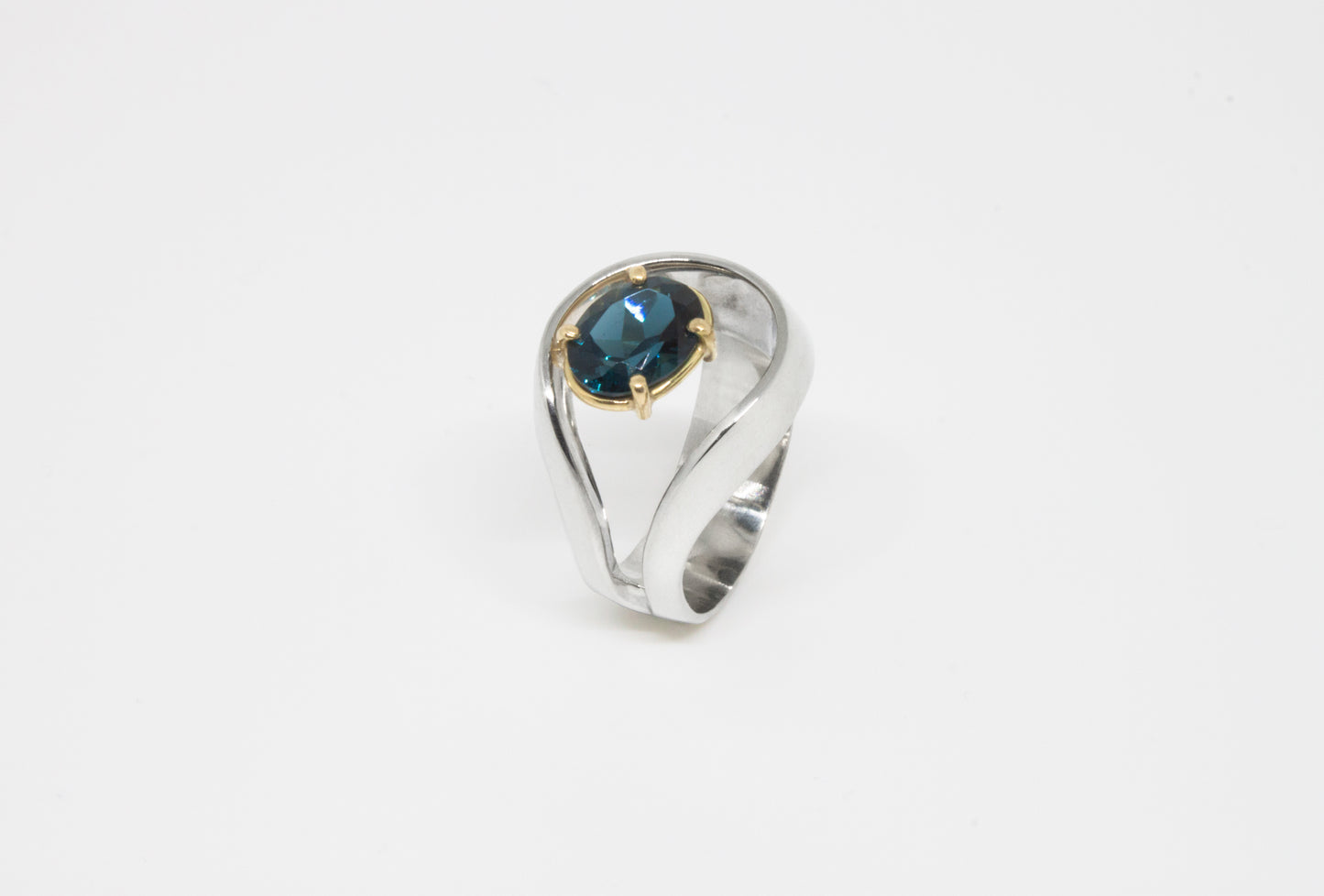 Loop Ring + London Blue Topaz