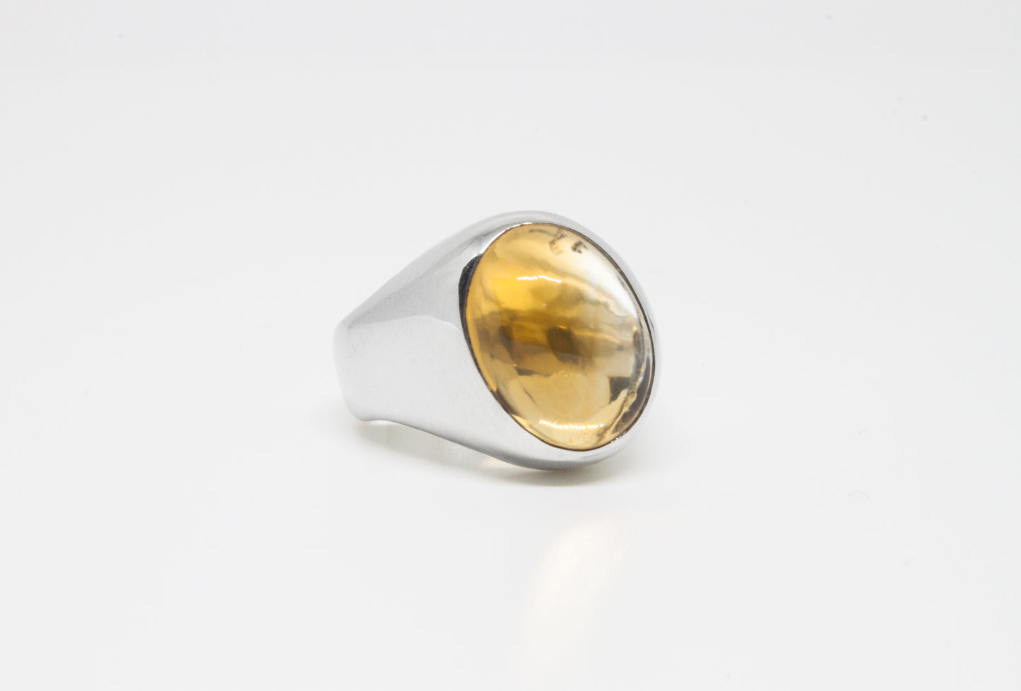 Twisted Ring + Citrine