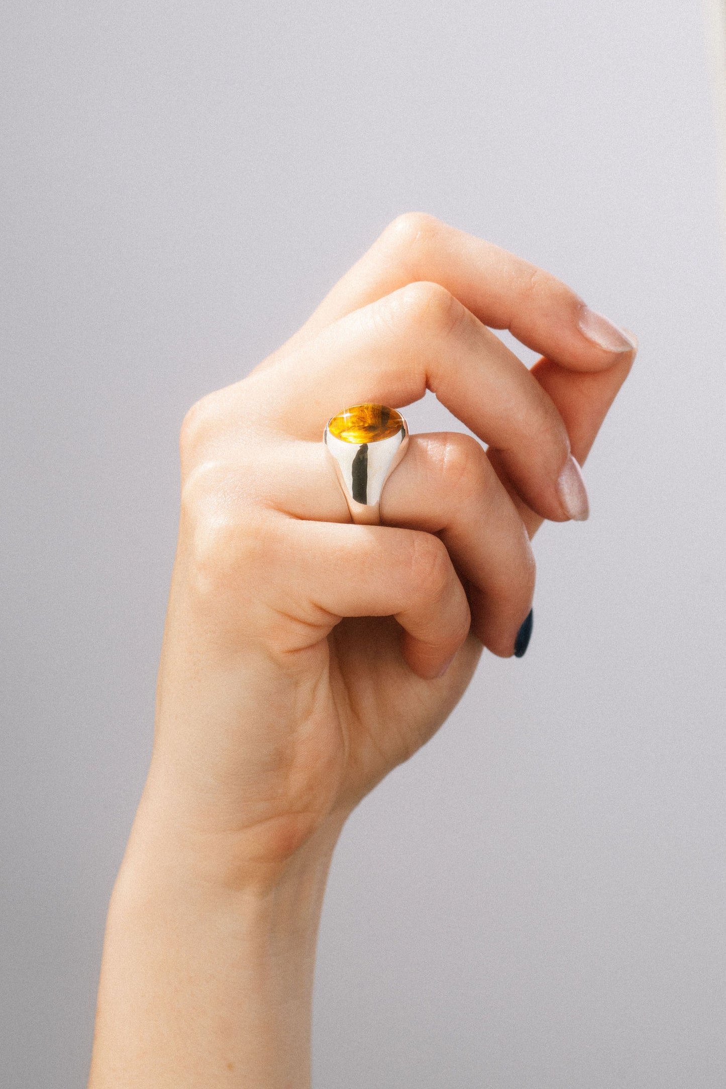Twisted Ring + Citrine