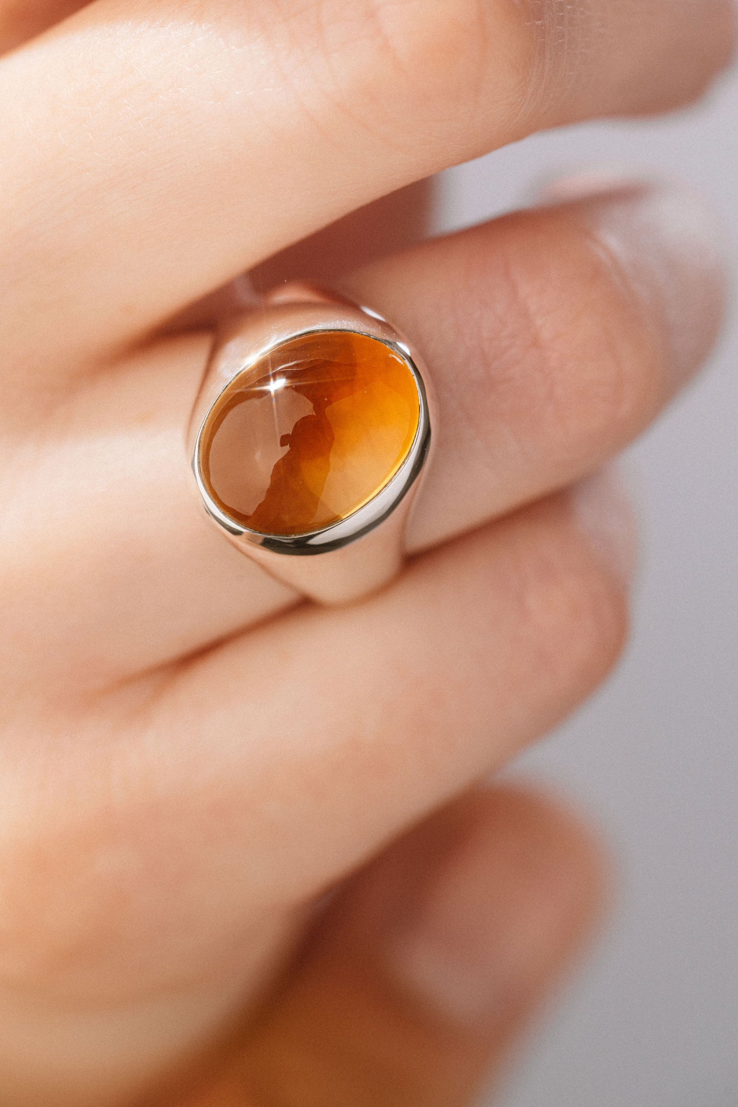 Twisted Ring + Citrine