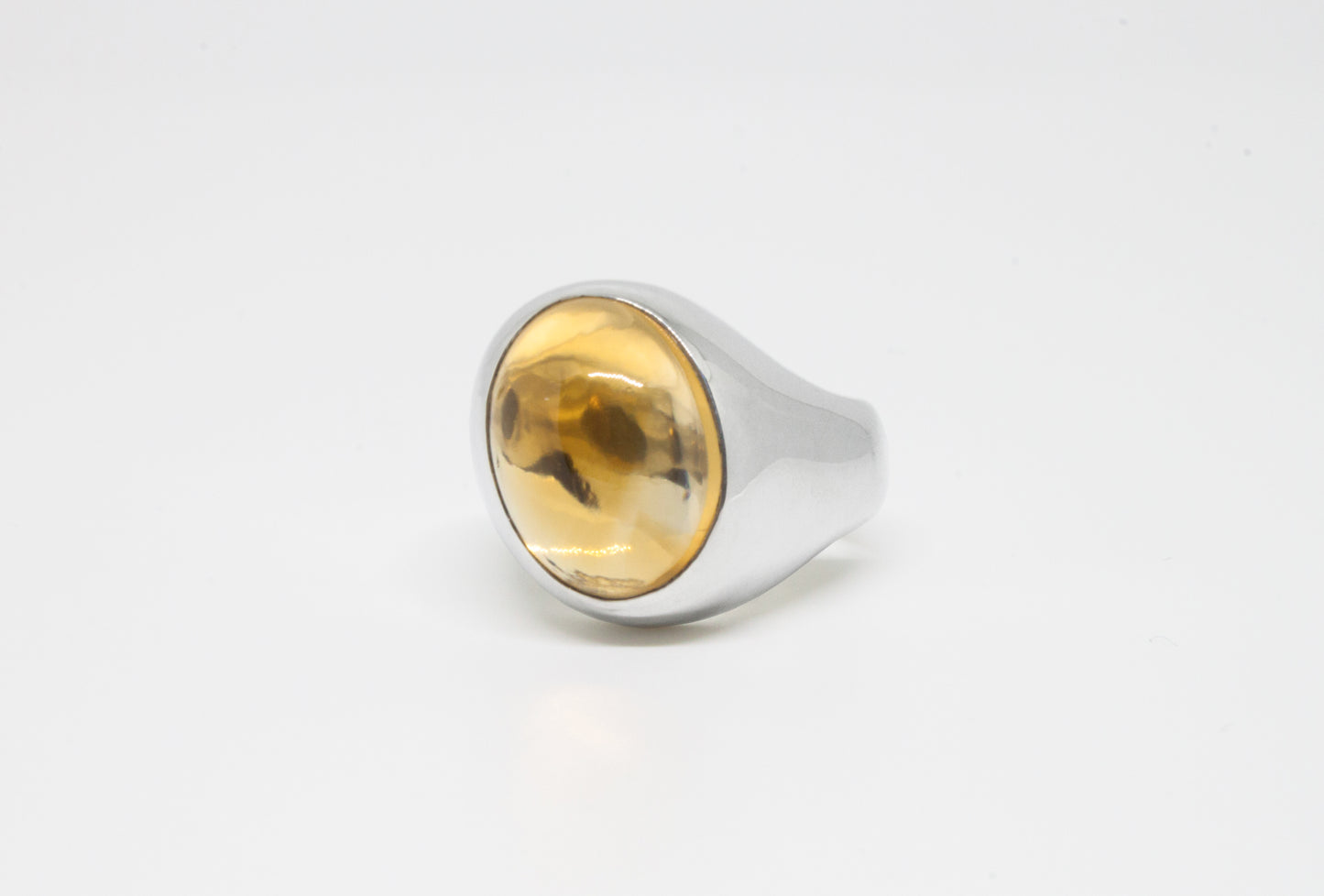 Twisted Ring + Citrine